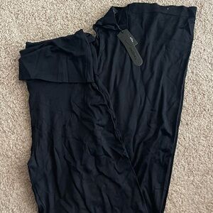 NWT NikeSKIMS STRETCH KNIT FOLDOVER WIDE LEG PANT